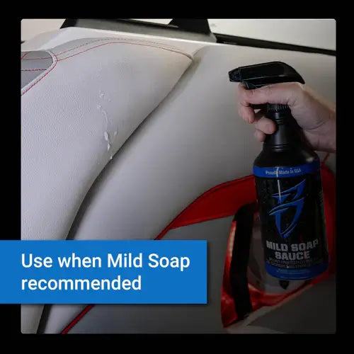 Bling Sauce Mild Soap Sauce Specialty Upholstery Cleaner for Cool Touch Vinyls & Synthetic Leathers 32oz, MSC00946