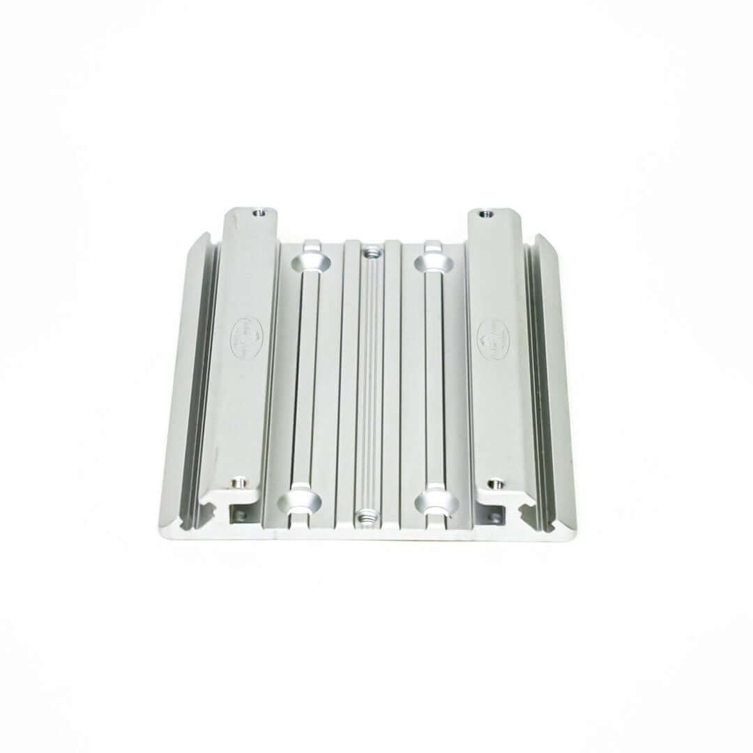 Silver color multi track on white background