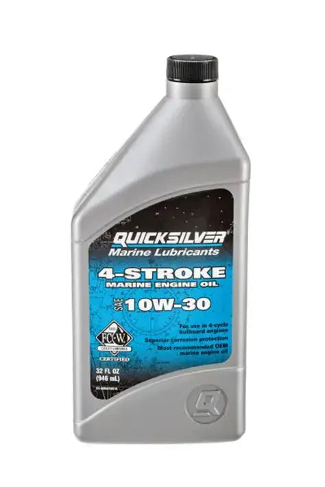 Quicksilver 10W-30 Oil Change Kit for Yamaha Outboard F30-F70, 3 Liters oil bottle