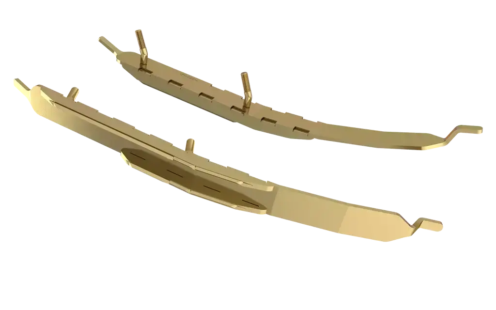 long carbides on transparent background