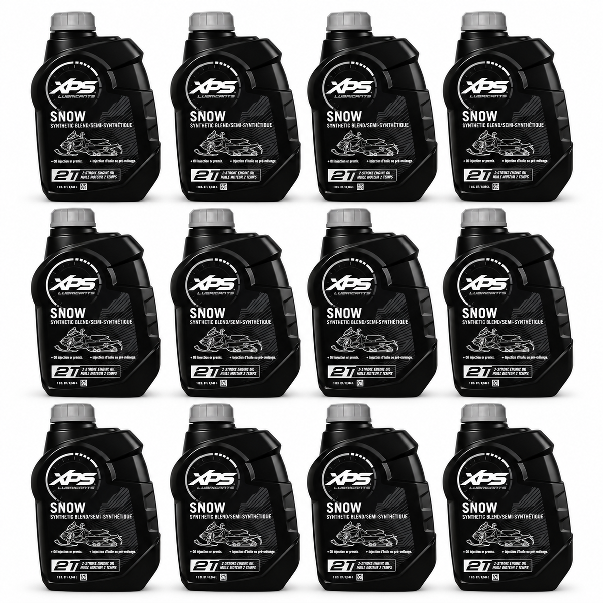 XPS Ski-Doo 2T synthetic blend oil, case of 12 quarts, 9779447 X 12