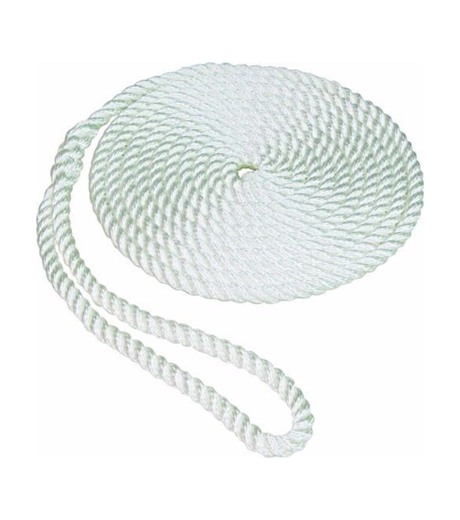 Unicord Premium Double Braided White Dockline 3/8 X 15' for Marine - 458318