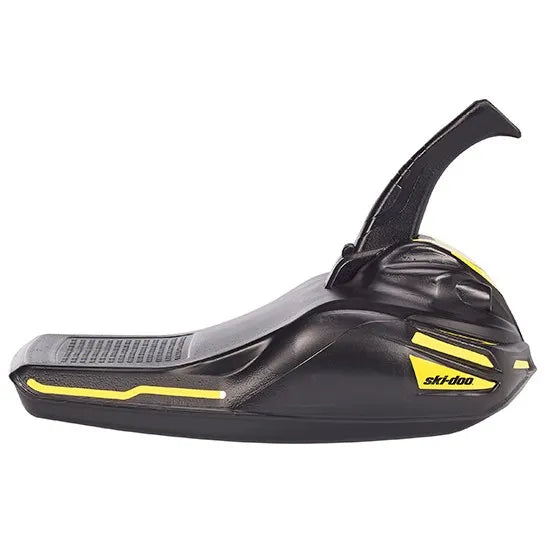 Ski-Doo Mini Snow Sled, rear three-quarter view with textured seat and Ski-Doo logo, B106800000
