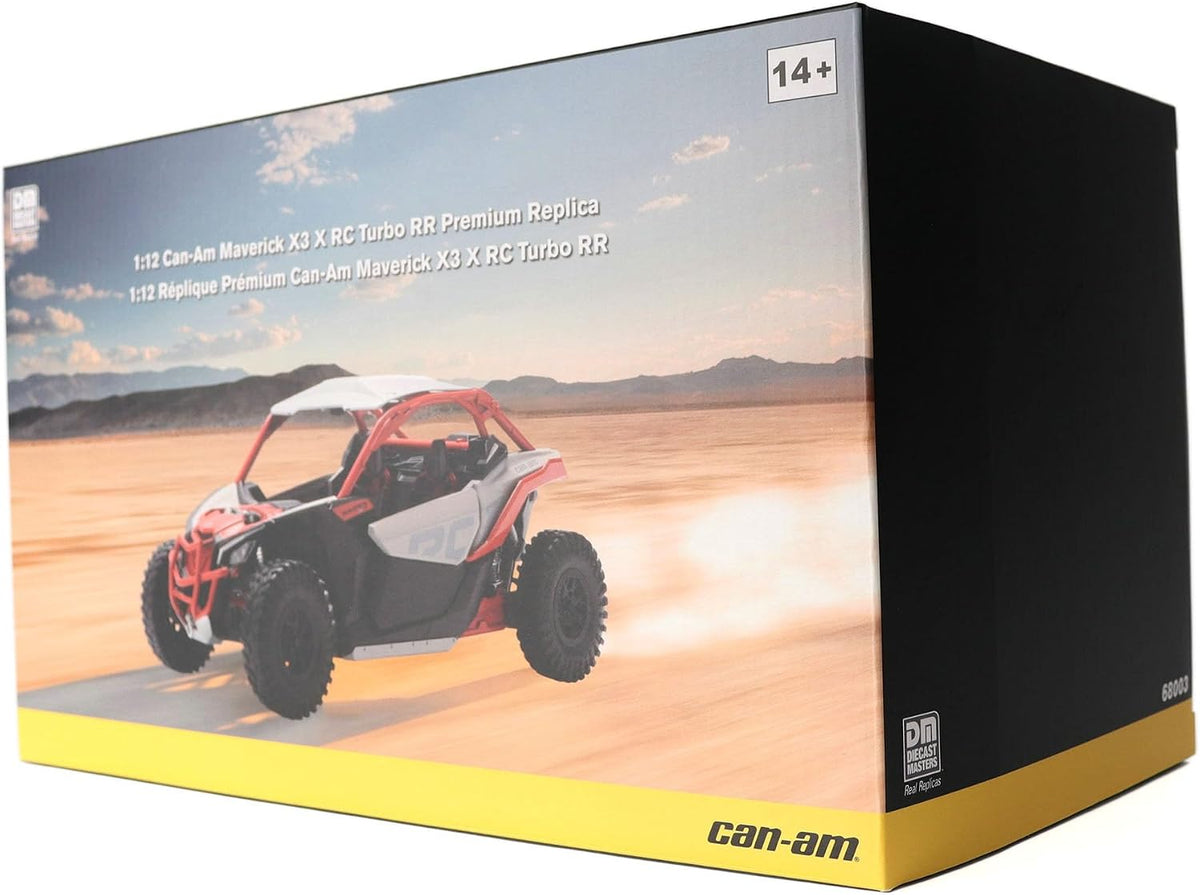 Diecast Masters Can-Am Maverick X3 X RC Turbo RR 1:12 premium replica #68003 retail box, ages 14+