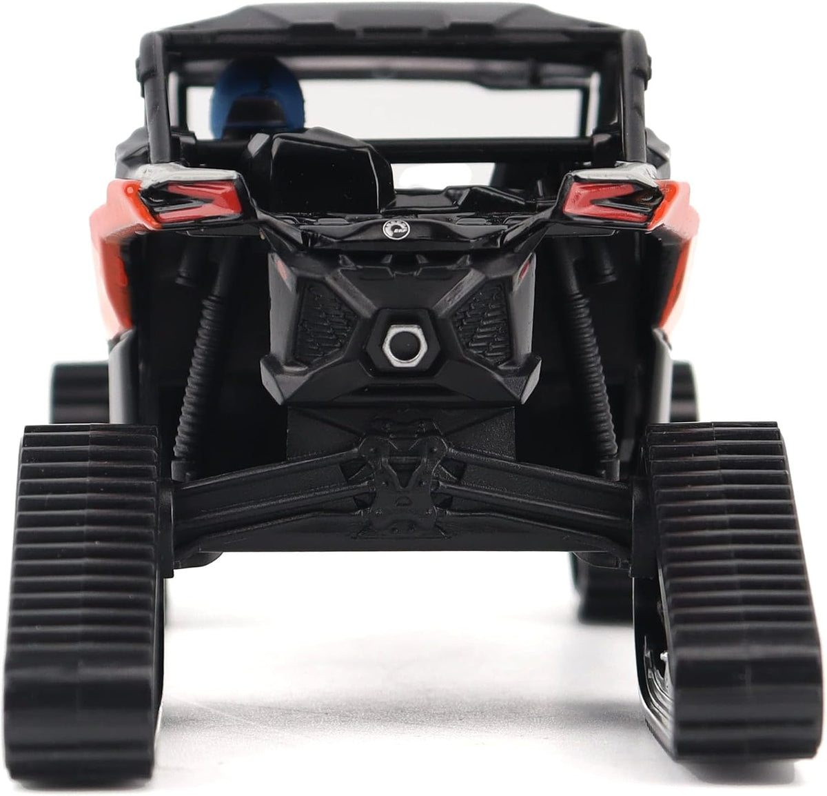 Diecast Masters Can-Am Maverick X3 X RS Turbo RR Winter Version 1:32 diecast model #60004, straight-on rear view with taillights and suspension