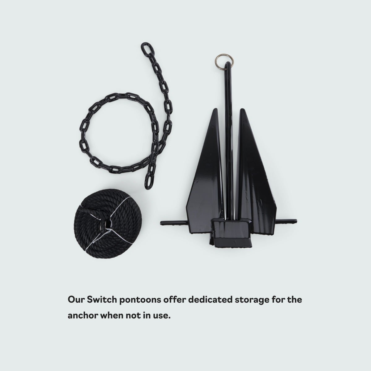 Sea-Doo Anchor Kit for Switch Pontoon Boats - Complete Folding Anchor System, 295100821