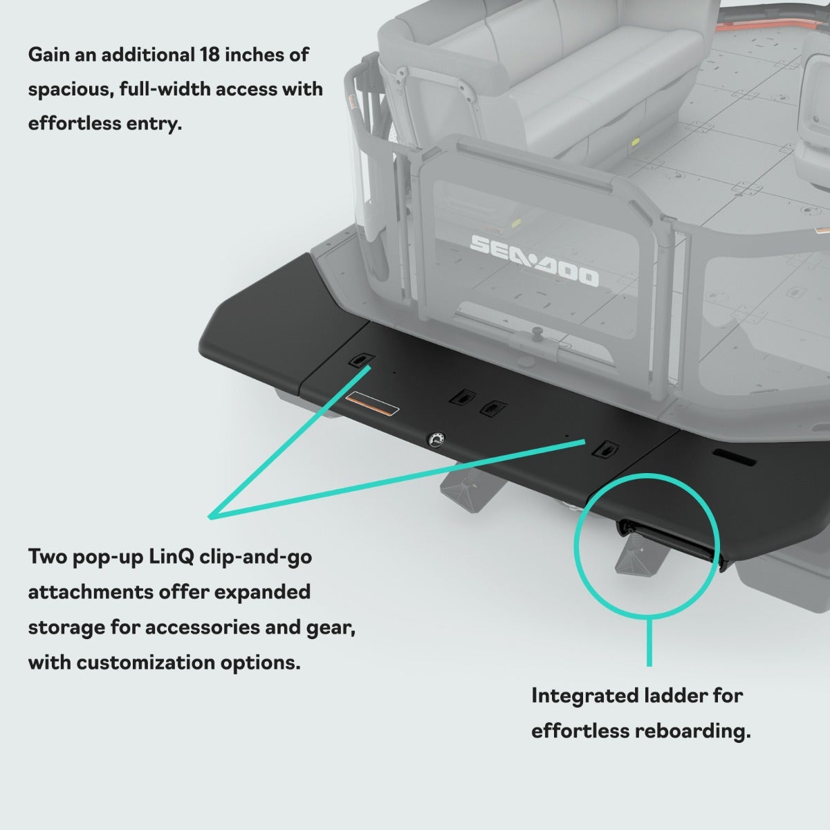 Sea-Doo Swim Platform for Switch 16’, Switch 19 Full Rear