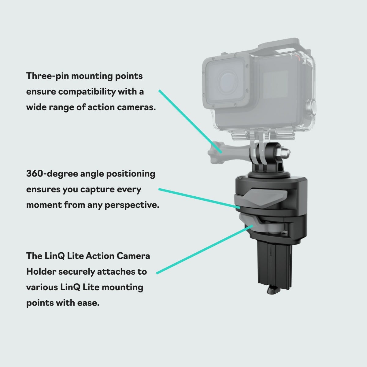 Sea-Doo LinQ Lite Action Camera Holder - LinQ Camera Mount System, 295101139