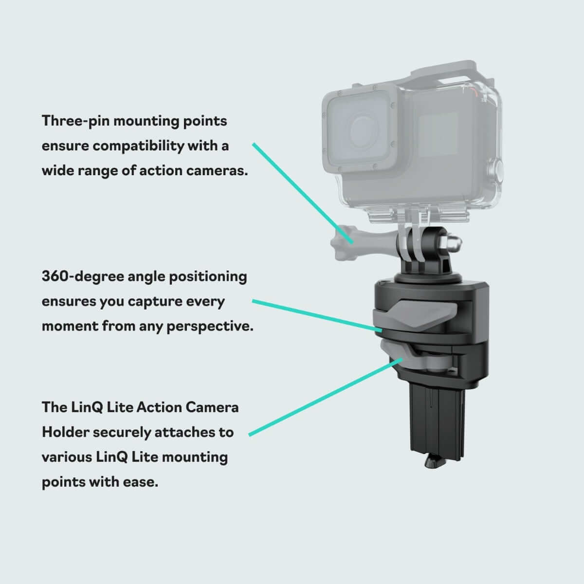 Sea-Doo LinQ Lite Action Camera Holder - LinQ Camera Mount System, 295101139