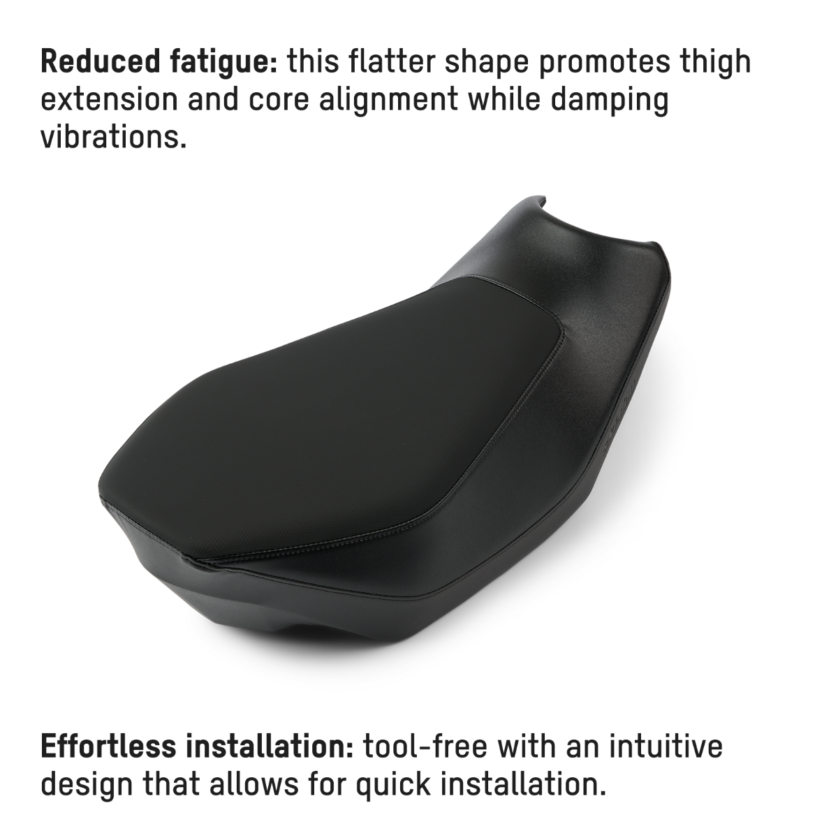 Ski-Doo Trail Wide Seat 860202523, flatter shape and easy installation