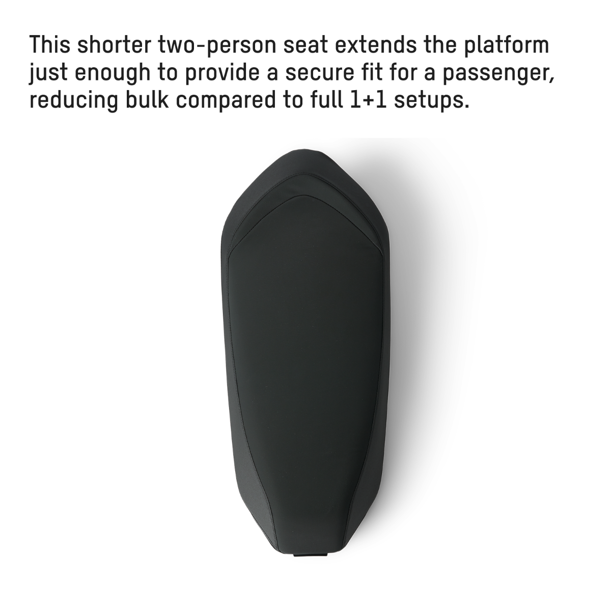 Ski-Doo Trail Short 2-up Seat 860202220, compact two-person design