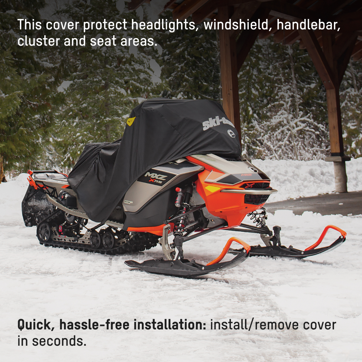 Ski-Doo Lightweight Packable Cover 860202172, quick installation