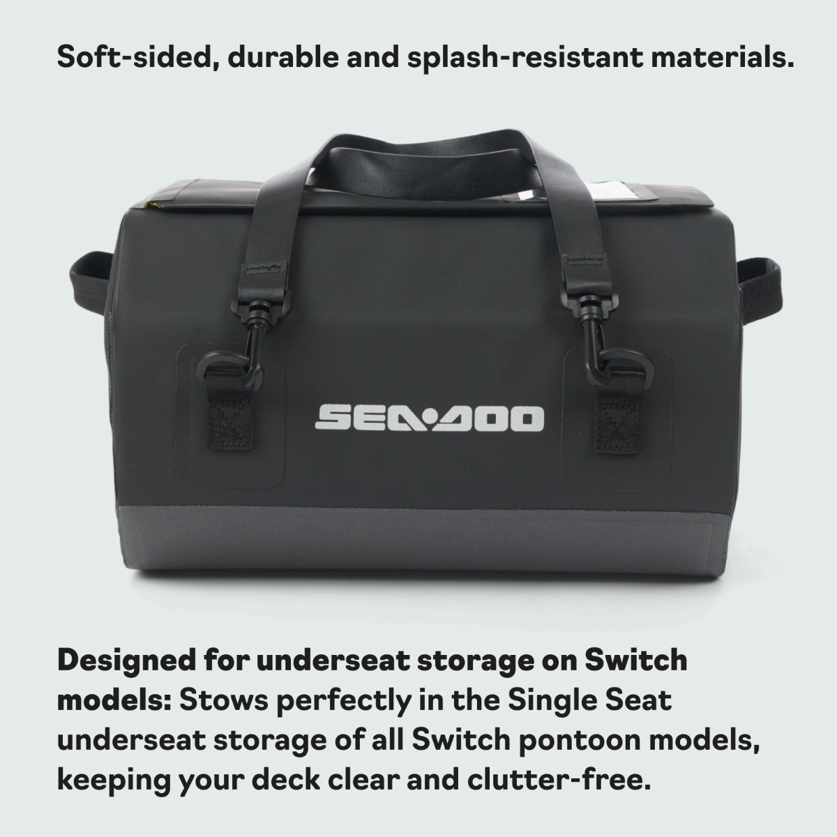 Sea-Doo Cooler Bag lifestyle and feature callout image