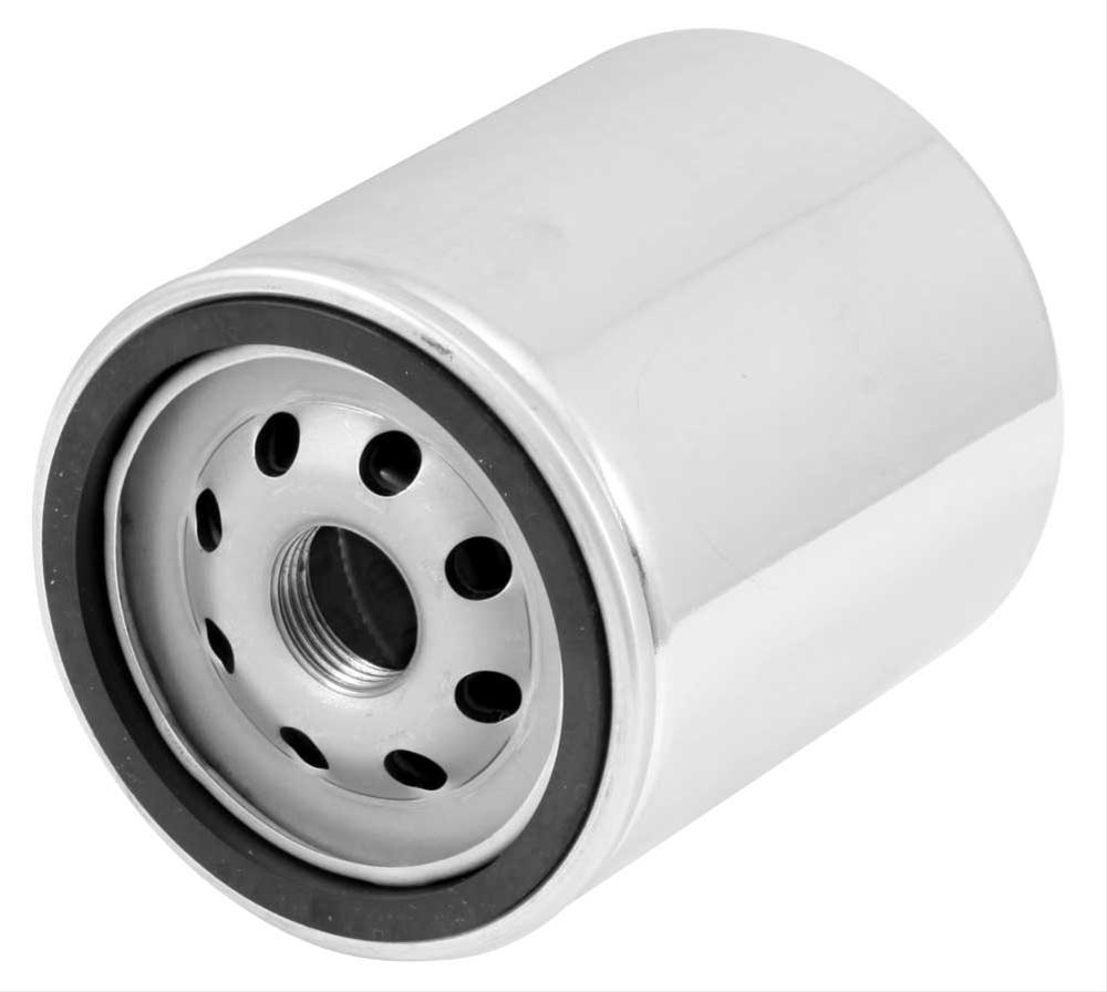 K&N KN-171C chrome oil filter base, gasket and threads