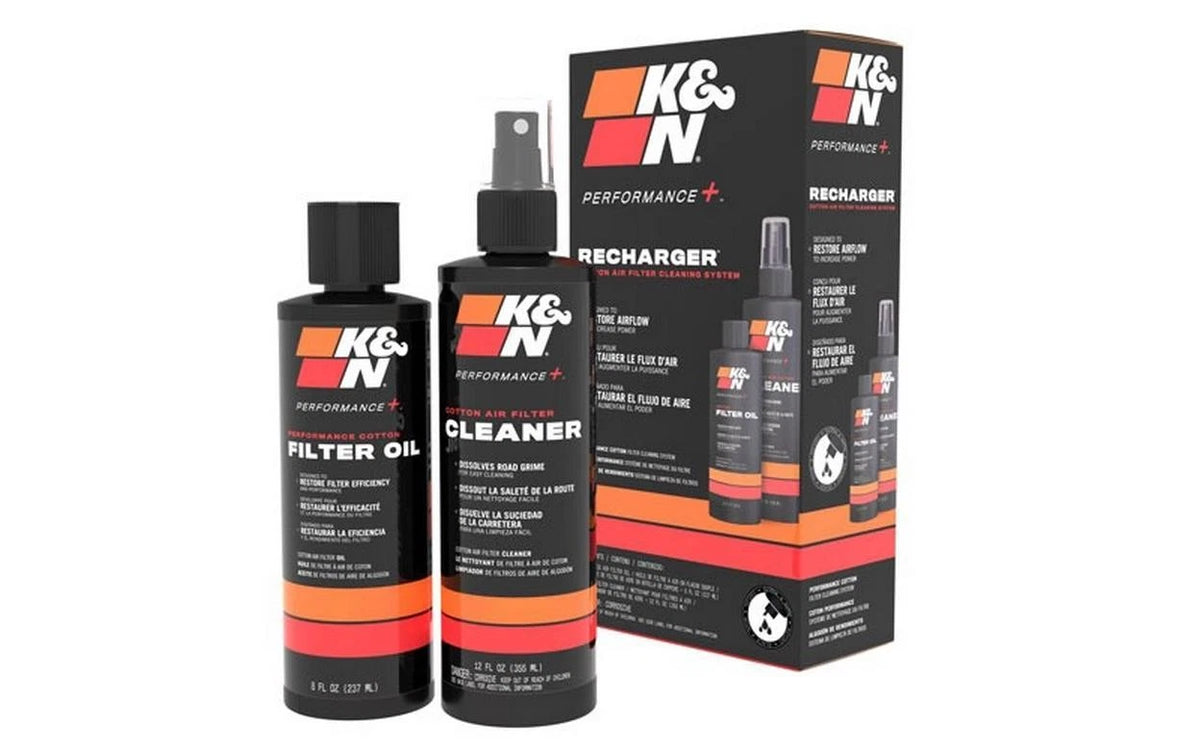 K&N 99-5050BK Recharger kit filter oil, cleaner and box
