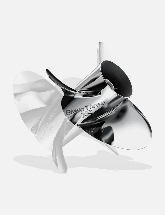 Mercury Bravo Three XR Pro Finished rear propeller, 3-blade stainless steel, 842940L70