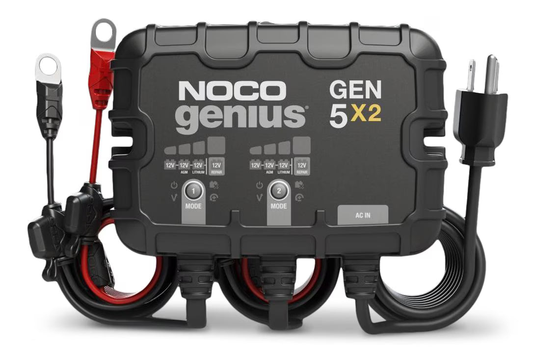 NOCO Genius GEN5X2 : Chargeur de batterie embarqué 2 bancs, 10 A