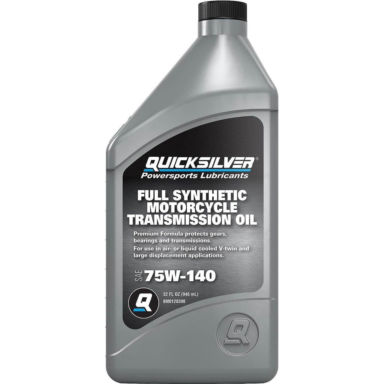 Huile de transmission de moto Quicksilver 8M0128390 75W-140, 1 pinte