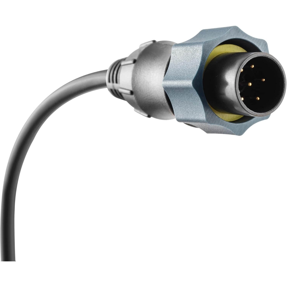Minn Kota MKR-DSC-10 dual spectrum CHIRP adapter cable Lowrance 7-pin connector close-up