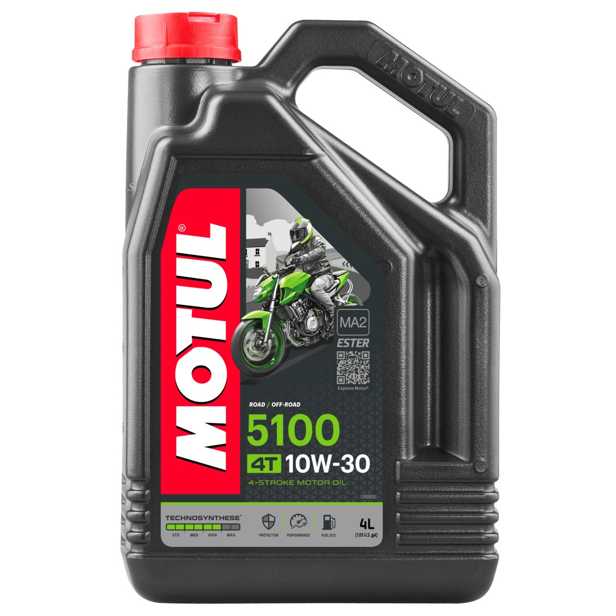 Motul 5100 Ester 10W30 Synthetic Blend Engine Oil - Motorcycle Performance