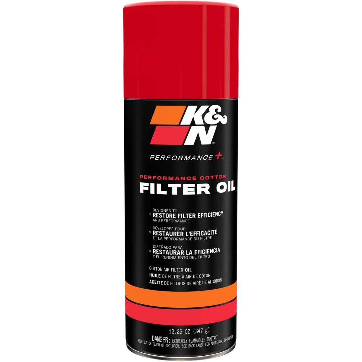 Huile pour filtre à air K&N Filters - 12,25 oz - Aérosol, rouge