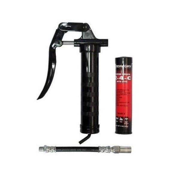 Kit de pistolet graisseur marin Mercury avec graisse marine 2-4-C 99,2 g - Outil de lubrification polyvalent, 74057K5