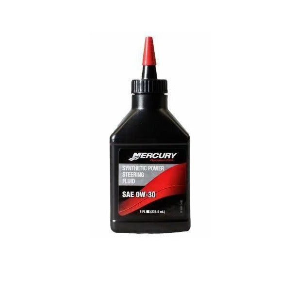 Mercury Marine Synthetic Power Steering Fluid SAE 0W-30 8 oz bottle 858076K01