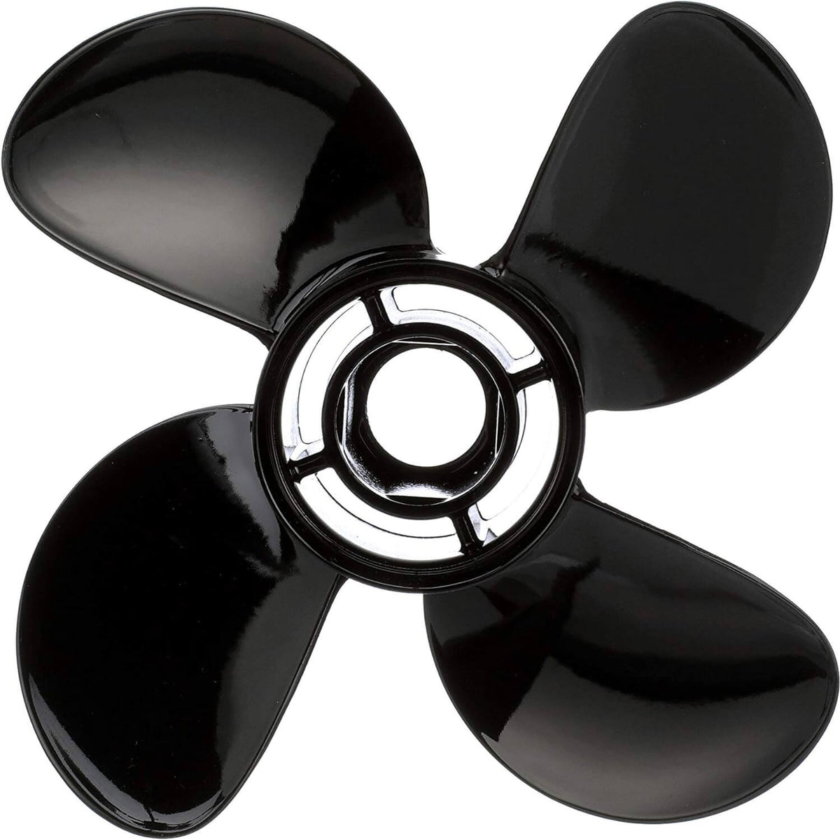 Quicksilver Mercury Nemesis Pontoon 4-Blade 14 x 17" Aluminum Propeller Right Hand - 8M0055534