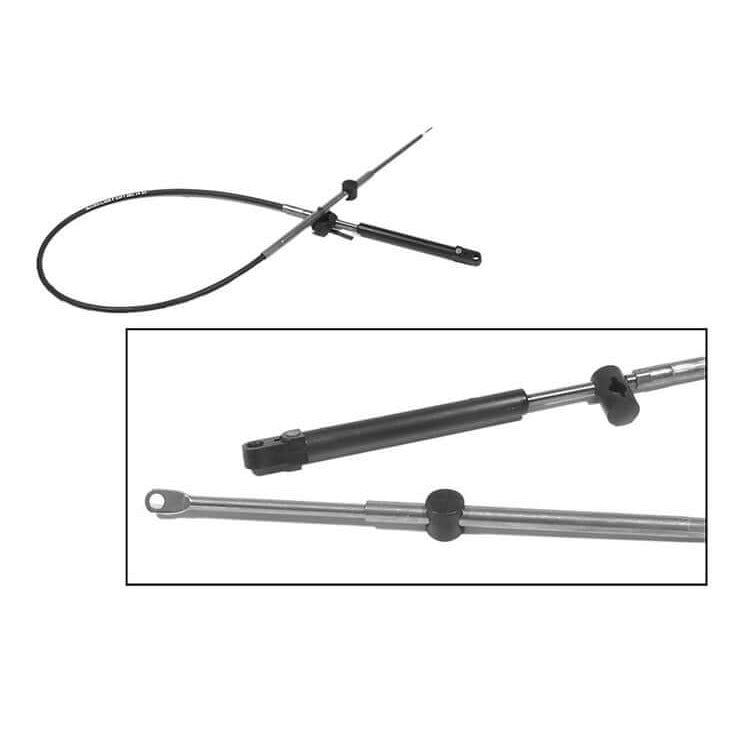 Mercury Marine Platinum Plus Gen I throttle shift cable 16 ft with connector detail 8M0082489
