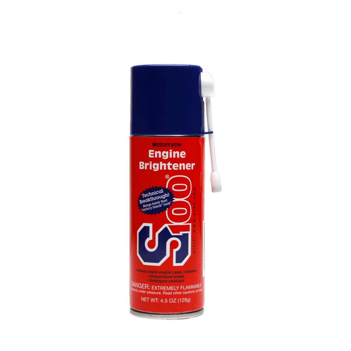 S100 Motorcycle Engine Brightener Areosol 128gm (4.5oz wt), 19200A