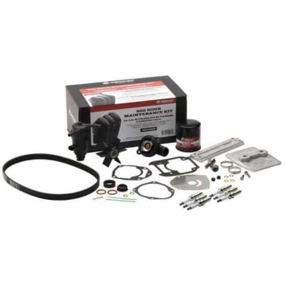 Mercury Marine 300 hour service kit contents, V6 3.4L 200-350 HP 4-stroke outboard, part 8M0149930