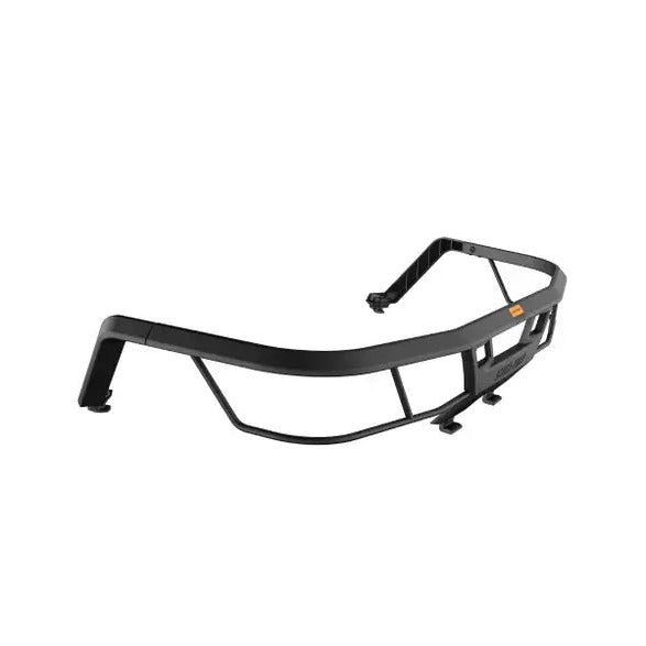 Can-Am LinQ rear rack extension G3 black steel cargo frame side view