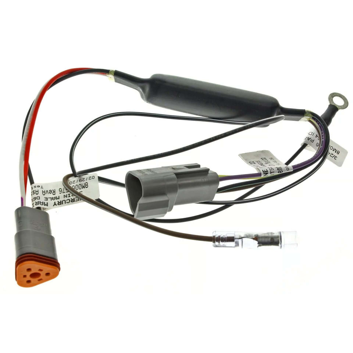 Mercury Marine trim sensor converter kit 9-pin wiring harness with connectors