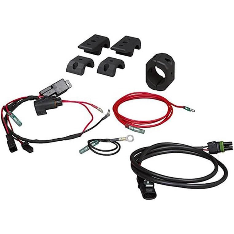 Can-Am Commander Maverick Max XDS UTV light bar mount kit with wiring harness and clamps