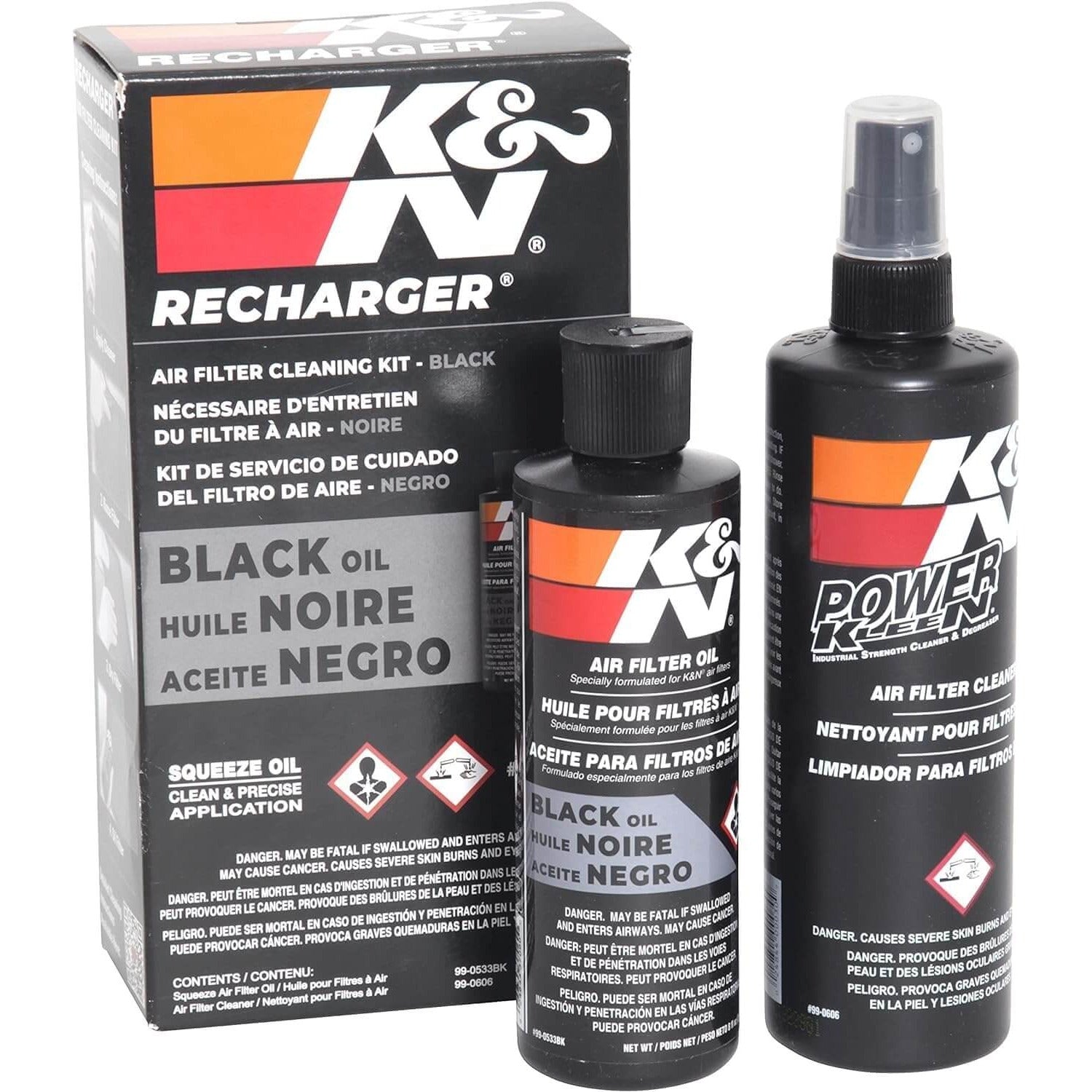 Kit d'entretien de filtre K&N 99-5050BK - Noir