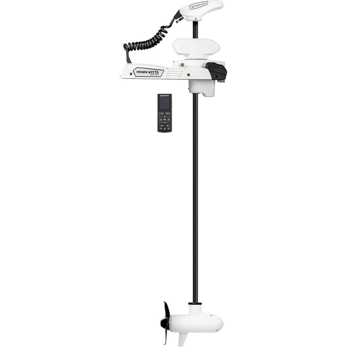 Minn Kota Riptide Instinct Quest bow mount trolling motor white with wireless remote and prop