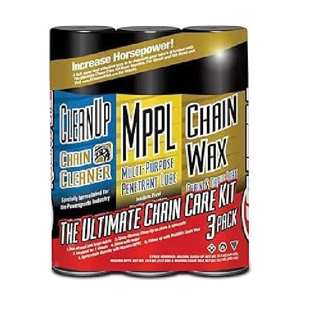 Maxima Racings Oils Chain Wax Ultimate Chain Care Aerosol Combo Kit, (Pack of 3) 70-749203 | CLEARANCE