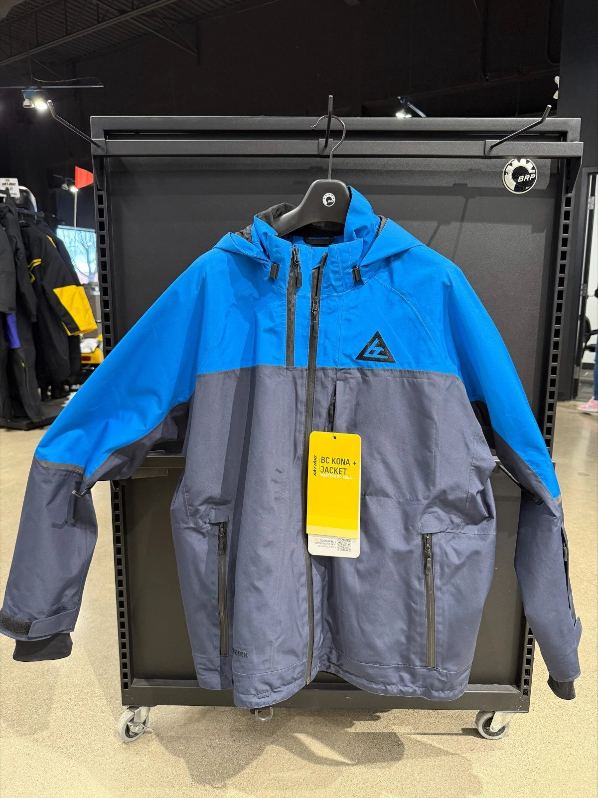 Ski-Doo Men's BC Kona+ Waterproof Shell Jacket, Indigo Blue 440959 | CLEARANCE