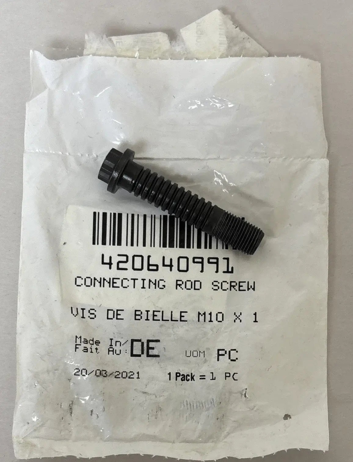 Sea-Doo Vis de bielle M10 x 1 - Pièce de fixation moteur OEM, 420640991