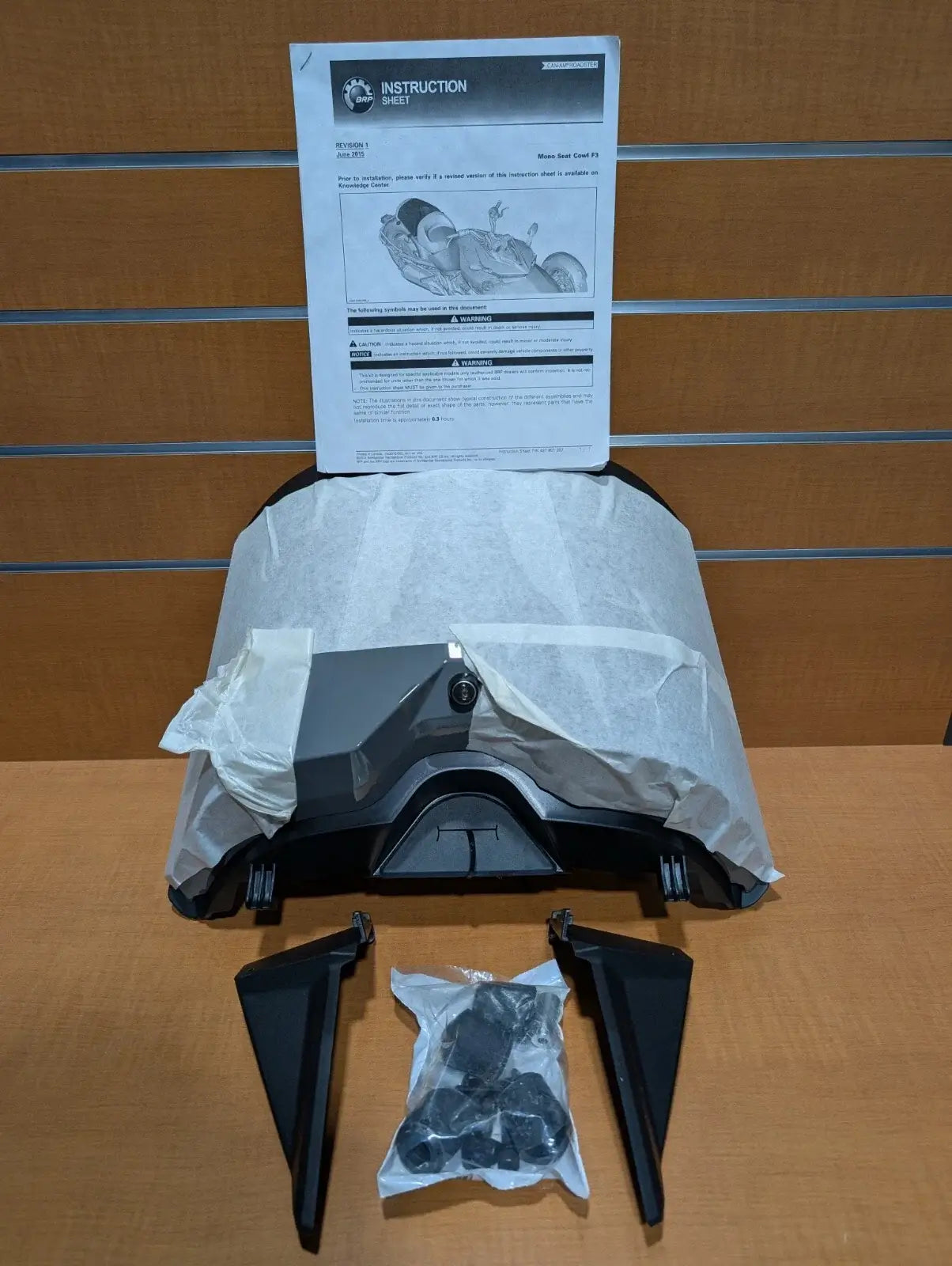 Mono seat cowl cover