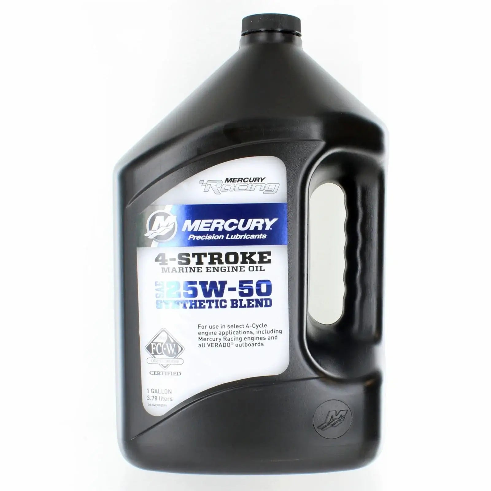 Mercury Marine 25W50 Synthetic Blend High Performance Engine Oil 1 US Gallon - 8M0078014