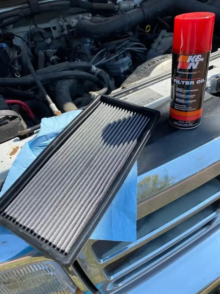 K&N Filters Air Filter Oil - 12.25oz - Aerosol Spray Can, Red