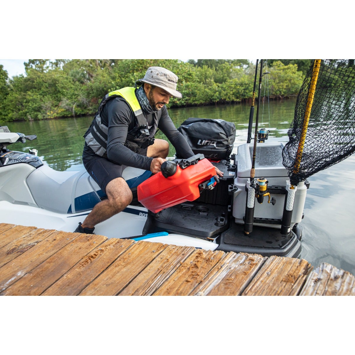 Sea-Doo LinQ Multi Cargo Rack Storage System Explorer Pro PWC Models - Multi Accessory Cargo Platform, 295101015