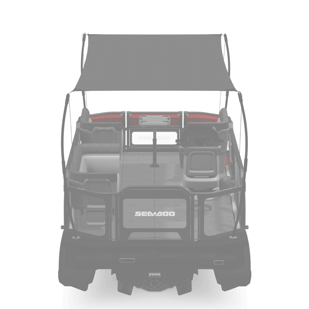 Sea-Doo Switch 19 pontoon sunshade canopy accessory rear view