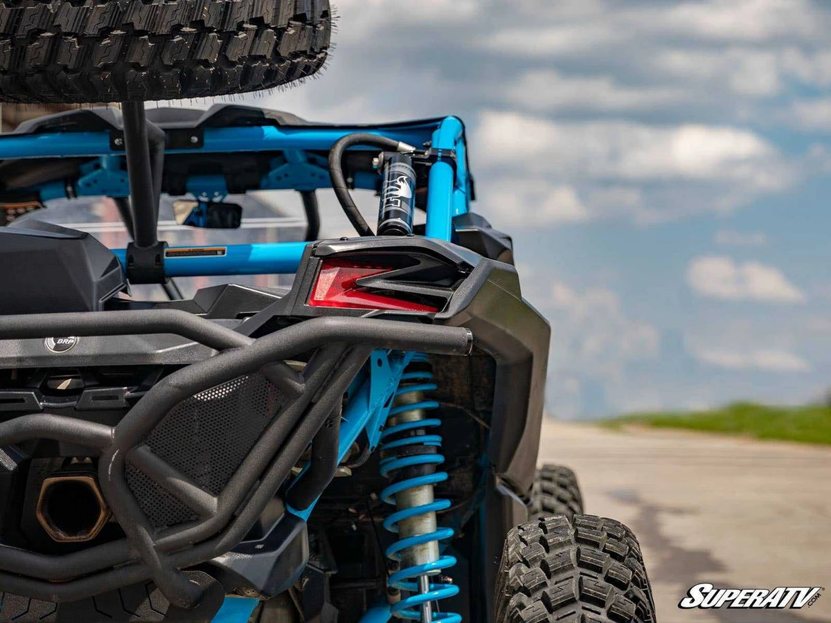 SuperATV Can-Am Maverick X3 Plug & Play Turn Signal Kit, stock brake light used as rear turn signal, TSK-CA-X3-003