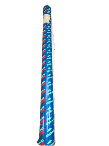 Sea-Doo double sided wrapping paper in original packaging featuring blue and red design, ideal for gifts and occasions.