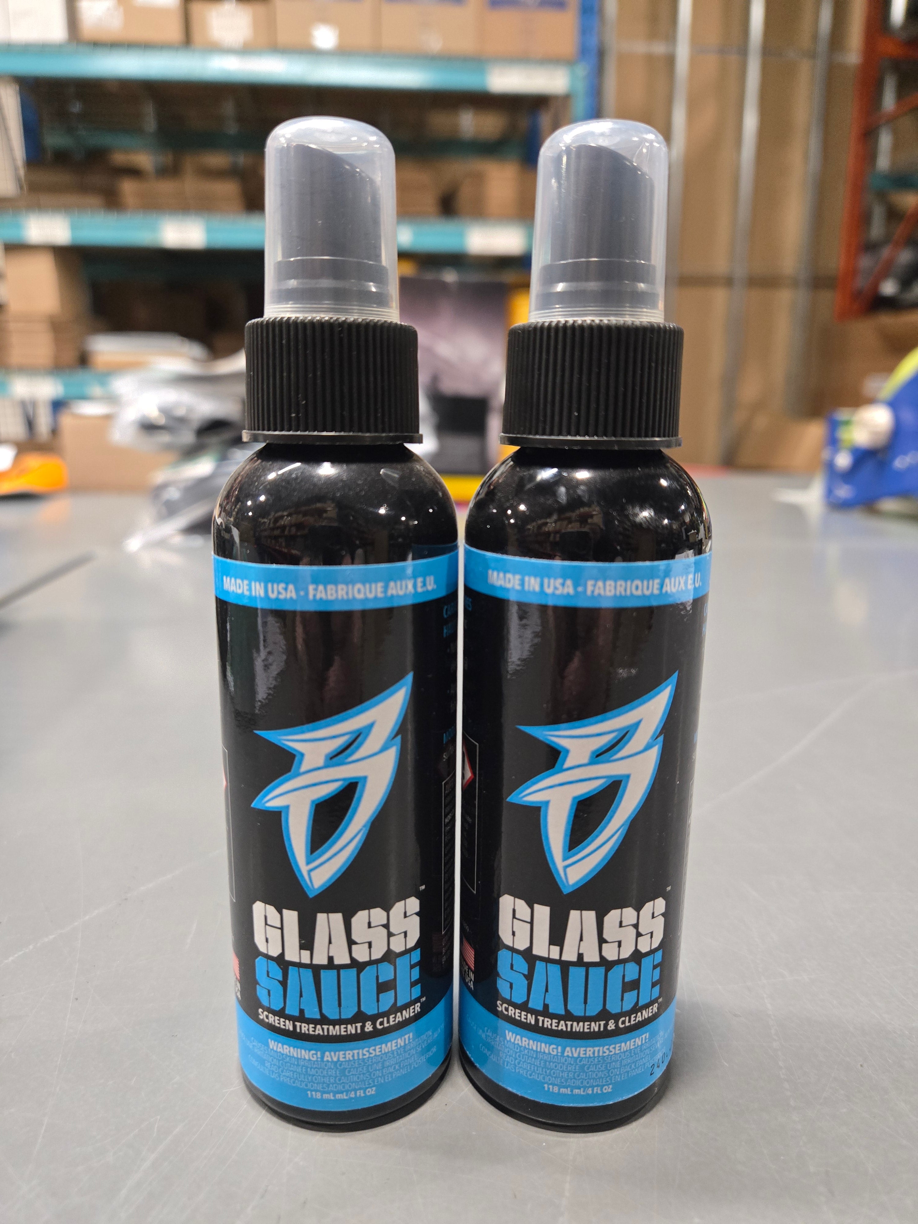 Bling Sauce Glass Sauce Glass Treatment & Cleaner, 2 UNITS, 4 Oz Each