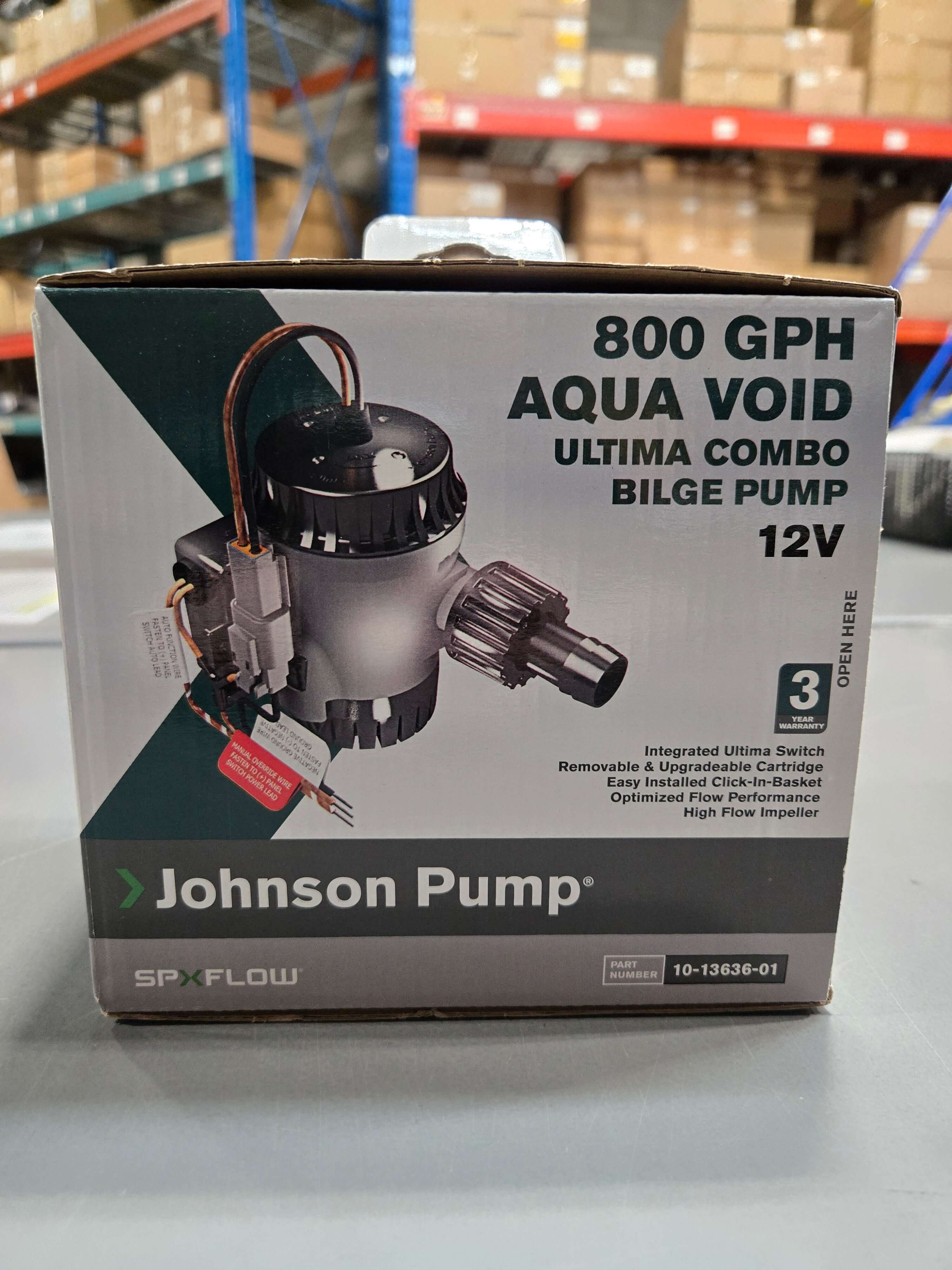 Johnson Pump Aqua Void Ultima Combo Bilge Pump 800GPH, 10-13636-01