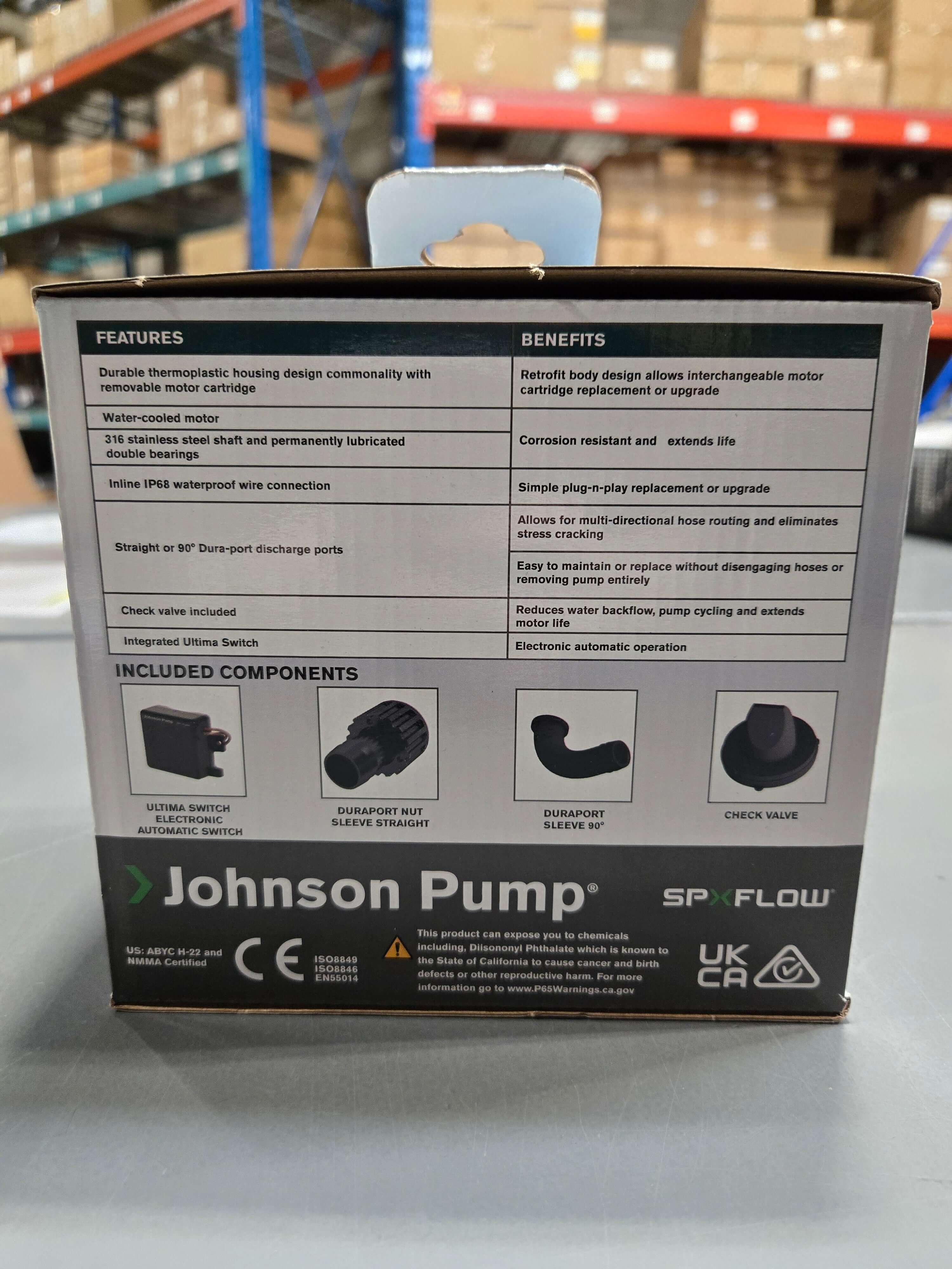 Johnson Pump Aqua Void Ultima Combo Bilge Pump 800GPH, 10-13636-01