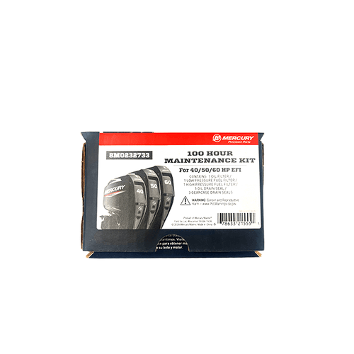 Mercury Marine 100 Hour Maintenance Kit for 40, 50, 60hp EFI Outboards - 8M0232733